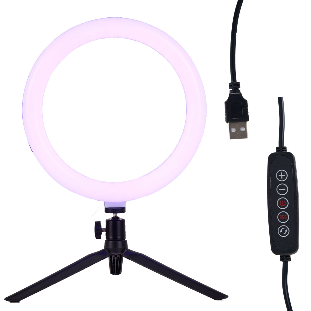 Photography Lighting Compatible with iPhone Android Makeup PregDoc LED Camera Selfie Light Ring for Live Stream YouTube Video Ring Light 10 with Tripod Stand 